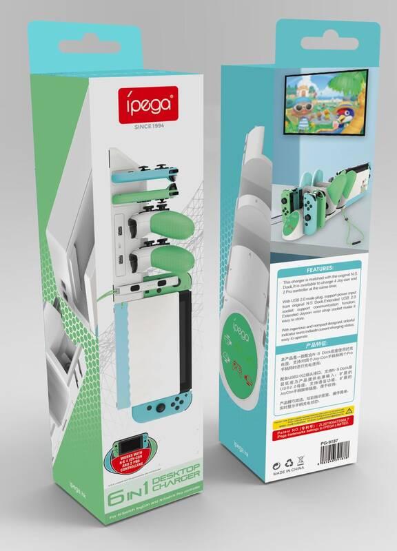 Dokovací stanice iPega pro Nintendo Switch Controller a Joy-con
