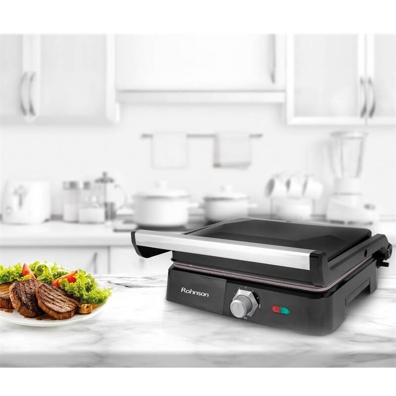 Gril Rohnson R-2340 černý stříbrný