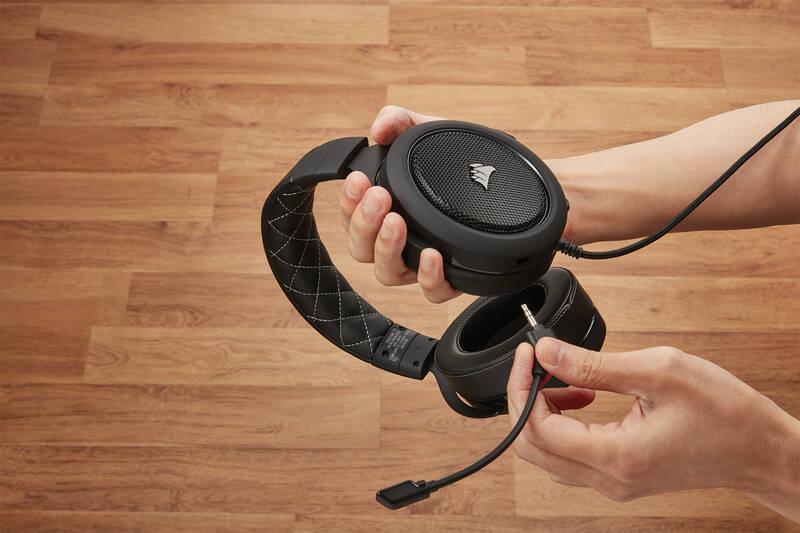 Headset Corsair HS60 Pro Surround carbon