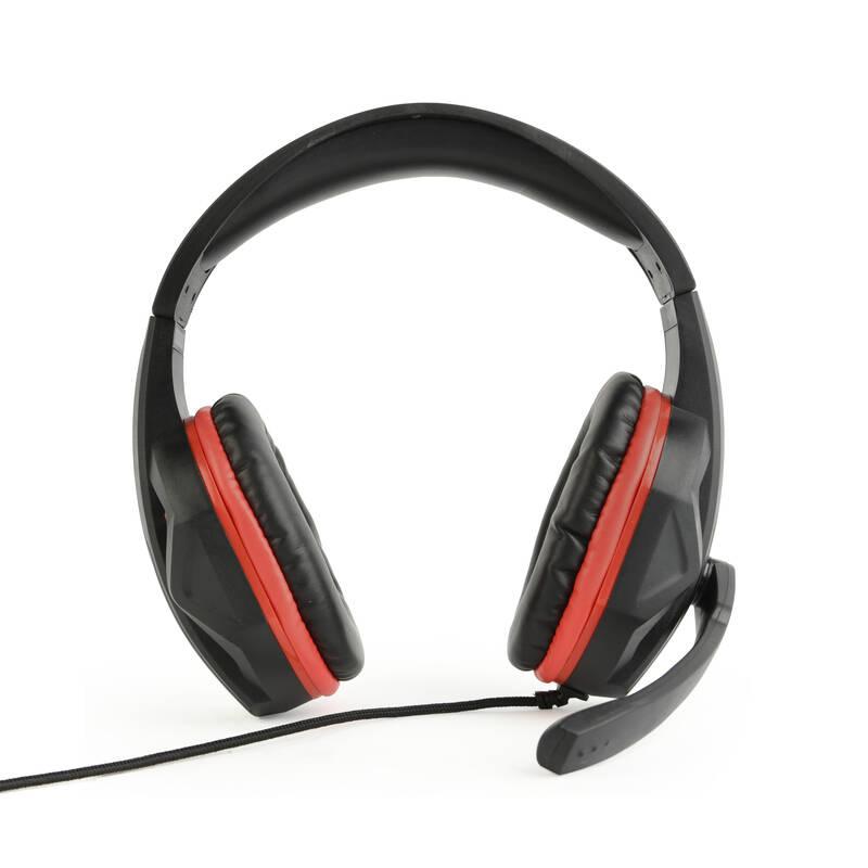 Headset Gembird GHS-03 Gaming černý červený