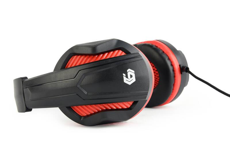 Headset Gembird GHS-03 Gaming černý červený