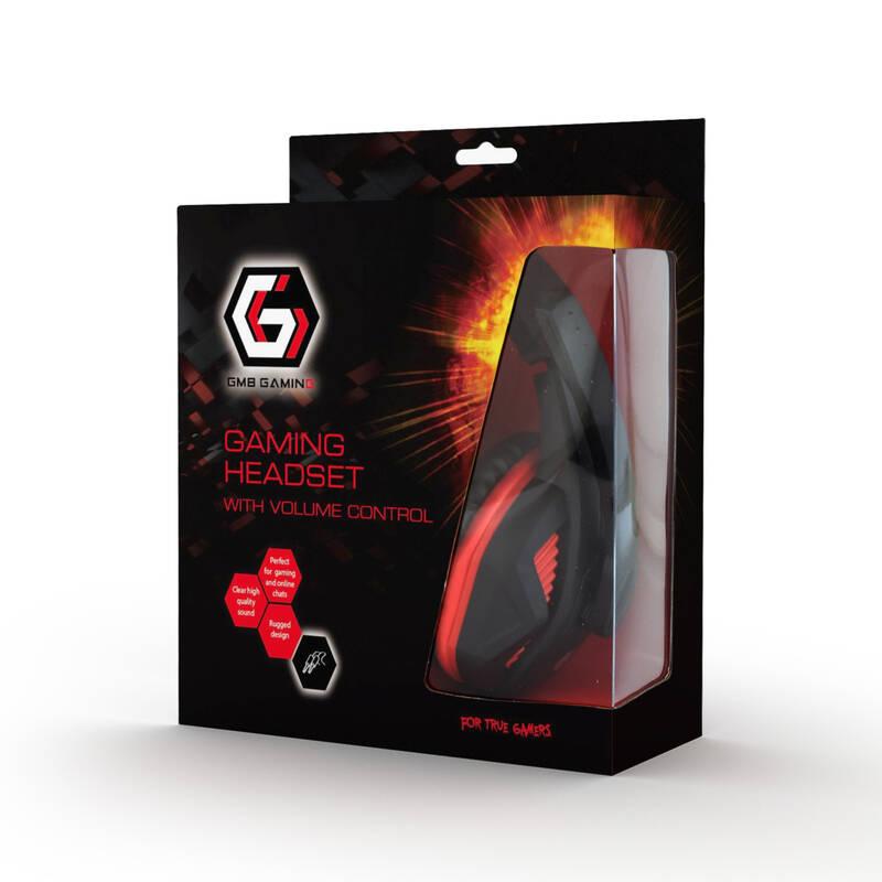 Headset Gembird GHS-03 Gaming černý červený