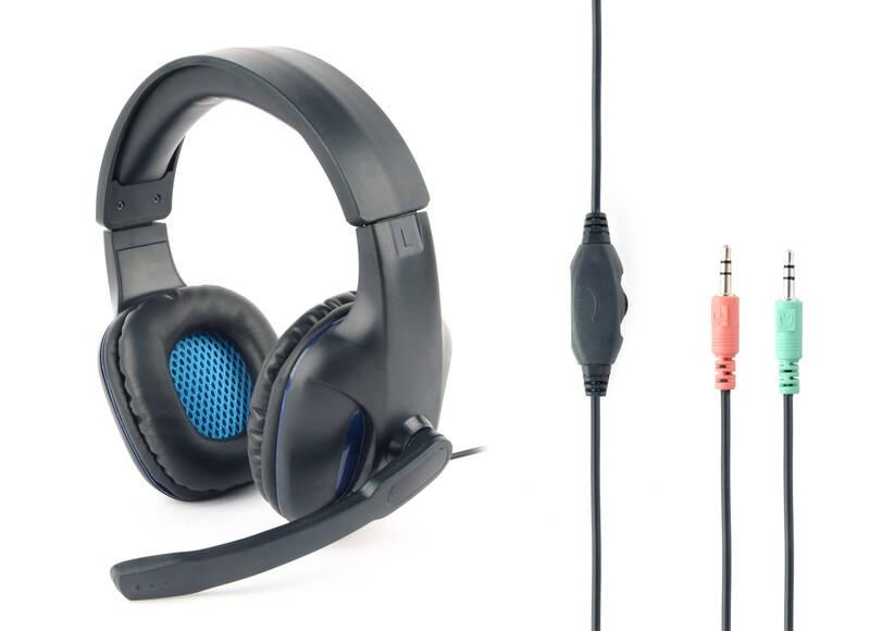 Headset Gembird GHS-04 Gaming černý modrý