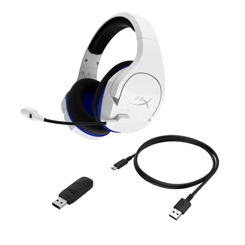 Headset HyperX Cloud Stinger Core Wireless pro PS4 PS5 bílý