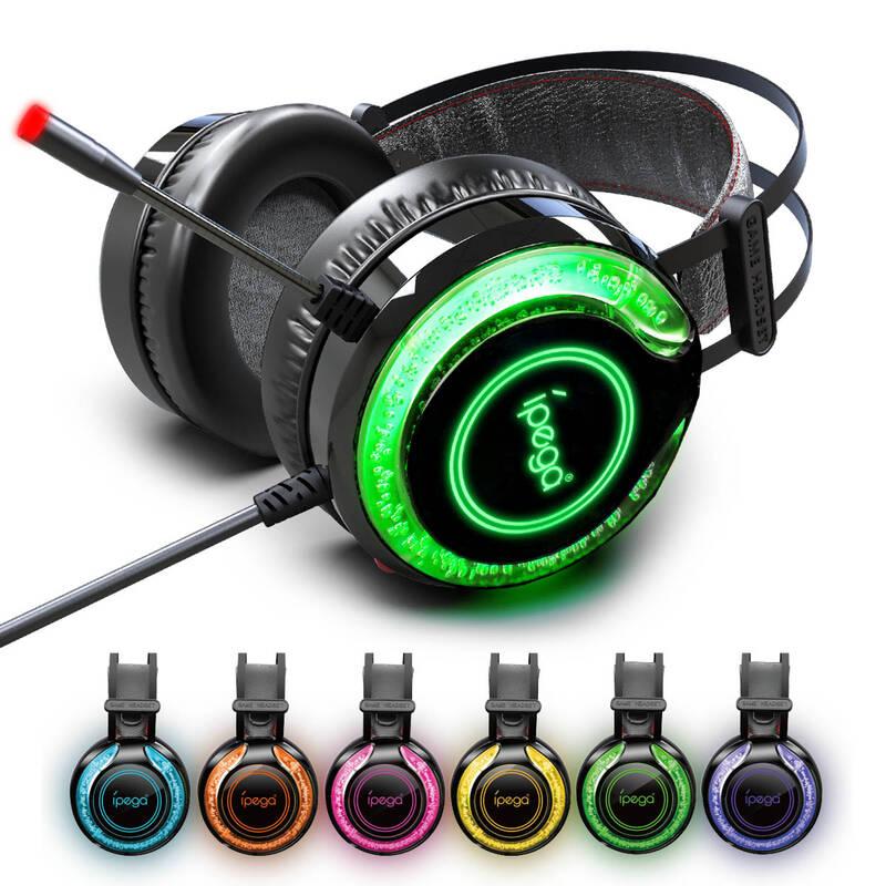 Headset iPega PG-R015 Gaming Colourfull černý