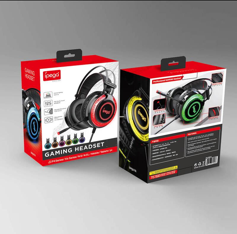 Headset iPega PG-R015 Gaming Colourfull černý