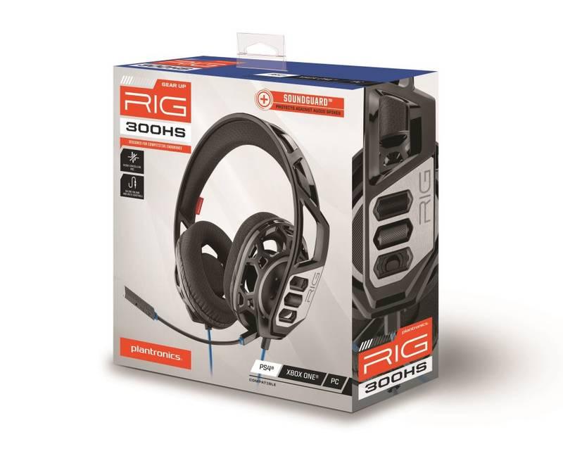 Headset Plantronics RIG 300 HS pro PS4, PS5 černý