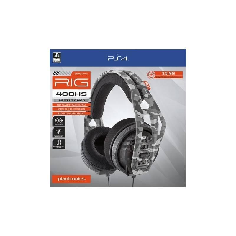 Headset Plantronics RIG 400HS pro PS4, PS5 - Arctic Camo