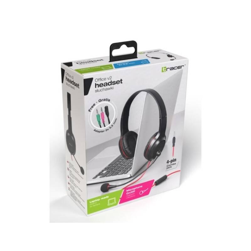 Headset Tracer Office V2 černý