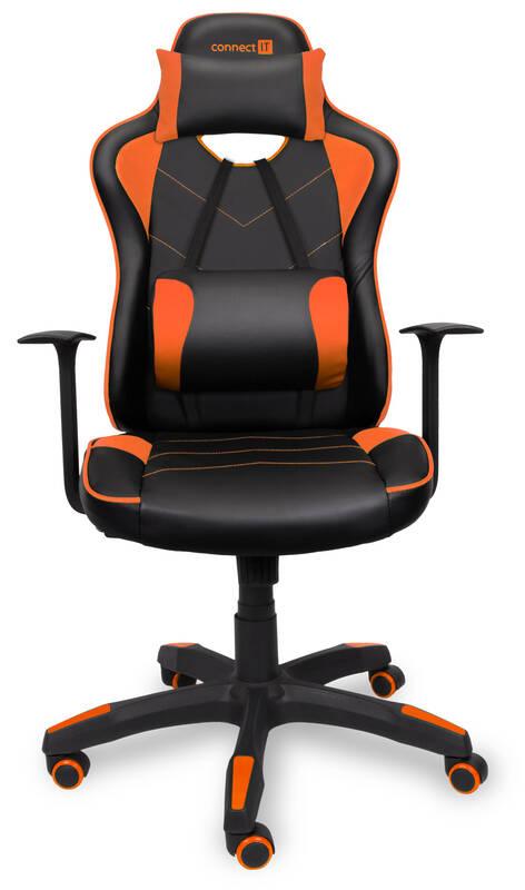 Herní židle Connect IT LeMans Pro černá oranžová