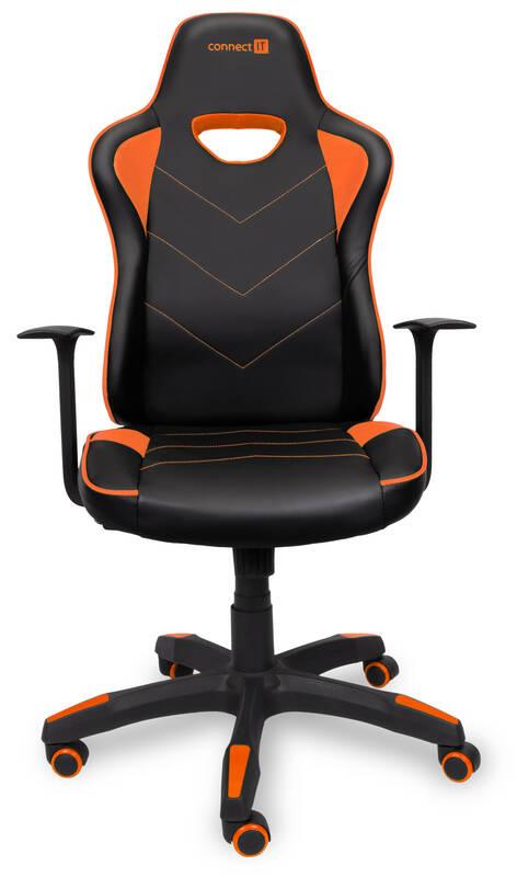 Herní židle Connect IT LeMans Pro černá oranžová