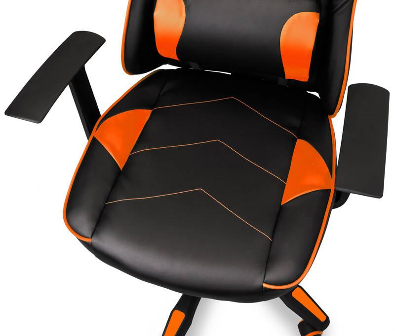 Herní židle Connect IT LeMans Pro černá oranžová, Herní, židle, Connect, IT, LeMans, Pro, černá, oranžová