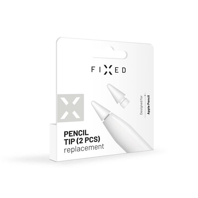 Hroty FIXED Tips náhradní hroty na Apple Pencil, 2ks bílé