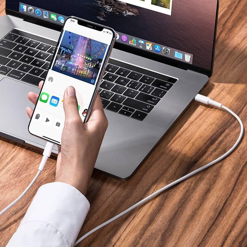 Kabel Baseus BMX Mini USB-C Lightning PD 18W, MFi, 1,2m bílý