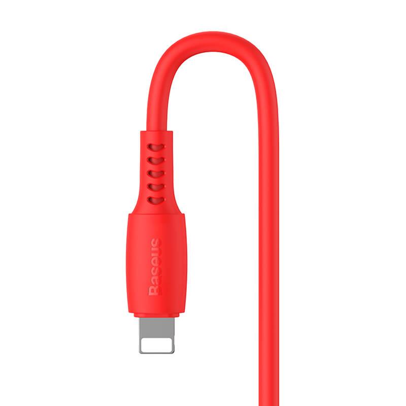 Kabel Baseus USB-C Lightning, 18W, 1,2m červený