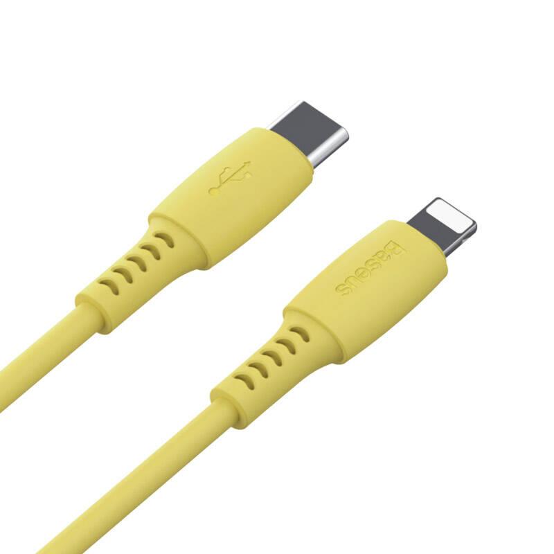 Kabel Baseus USB-C Lightning, 18W, 1,2m žlutý