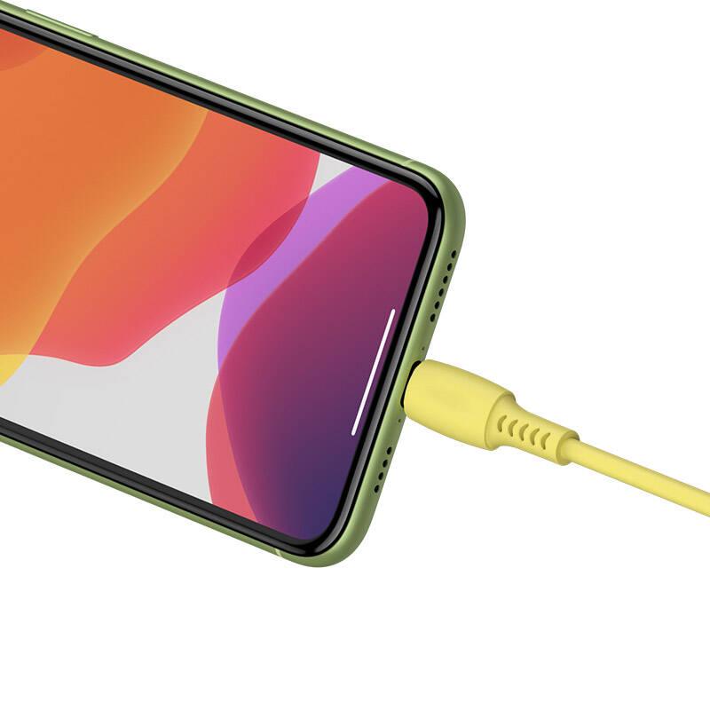 Kabel Baseus USB-C Lightning, 18W, 1,2m žlutý