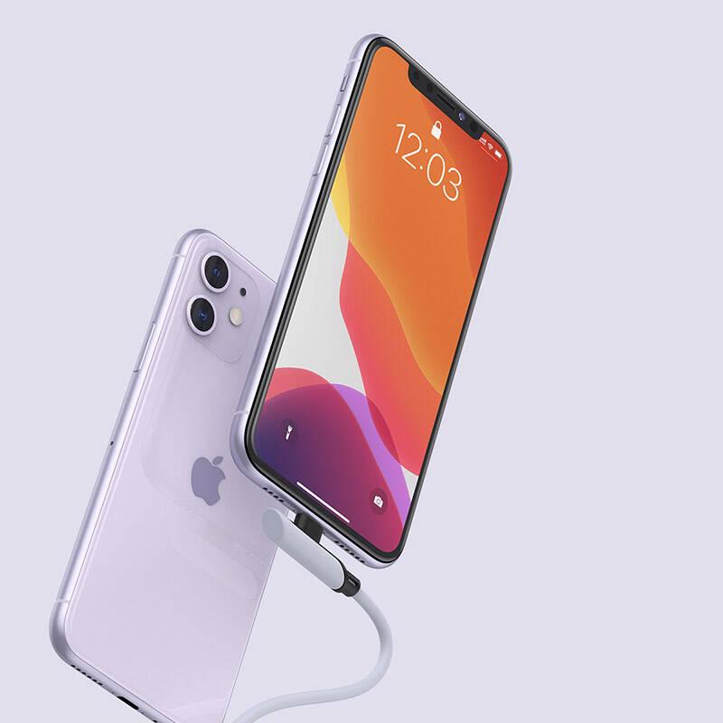 Kabel Baseus USB-C Lightning, PD 18W, 1,2m fialový