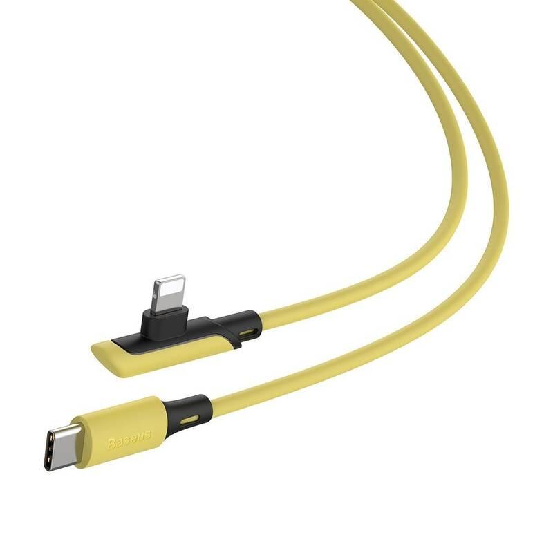 Kabel Baseus USB-C Lightning, PD 18W, 1,2m žlutý