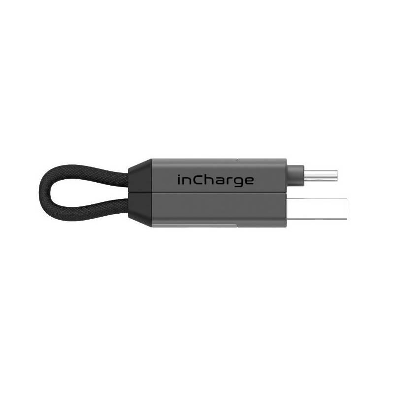 Kabel Rolling Square inCharge 6v1 USB, USB-C, Micro USB, Lightning šedý