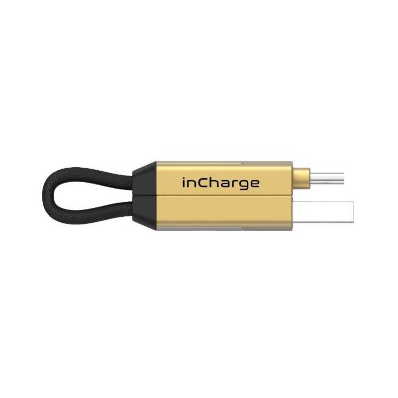 Kabel Rolling Square inCharge 6v1 USB, USB-C, Micro USB, Lightning zlatý