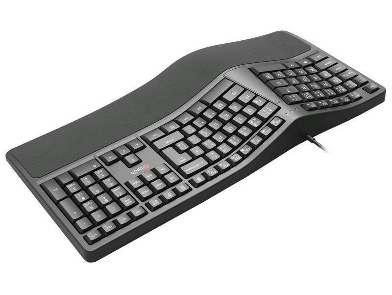 Klávesnice C-Tech Ergo KB-113E, CZ SK Layout černá