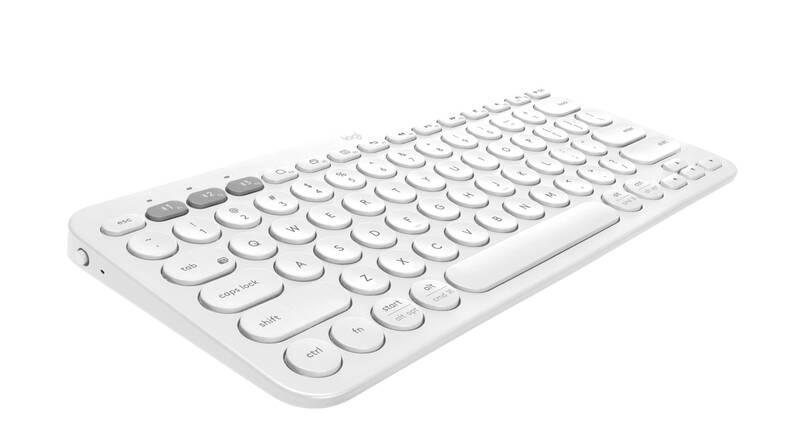 Klávesnice Logitech Bluetooth Keyboard K380, US bílá, Klávesnice, Logitech, Bluetooth, Keyboard, K380, US, bílá