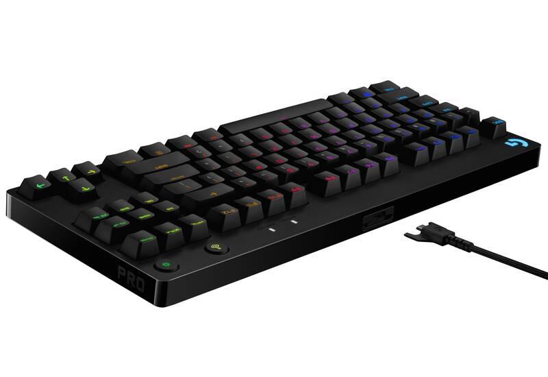 Klávesnice Logitech G Pro, GX Blue Clicky, US Layout černá