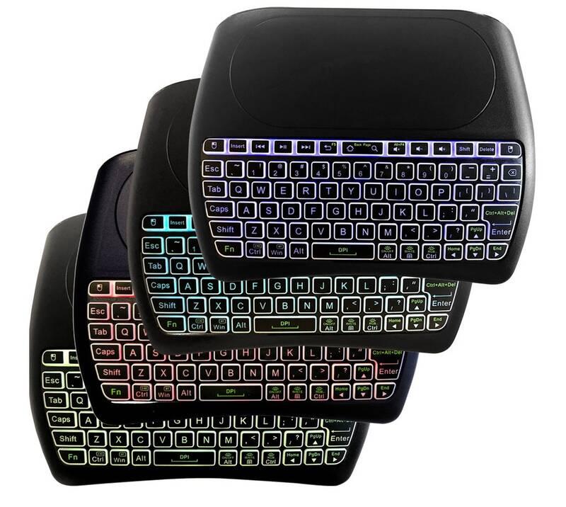 Klávesnice Tesla Device D8mini, bezdrátová s touchpadem