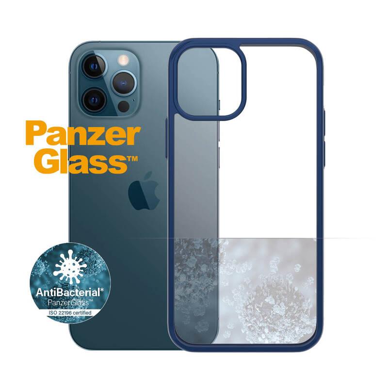 Kryt na mobil PanzerGlass ClearCase Antibacterial na Apple iPhone 12 12 Pro modrý
