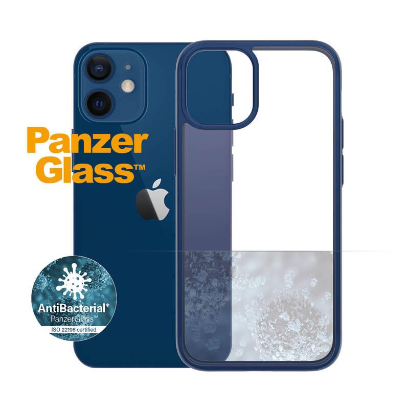 Kryt na mobil PanzerGlass ClearCase Antibacterial na Apple iPhone 12 mini modrý