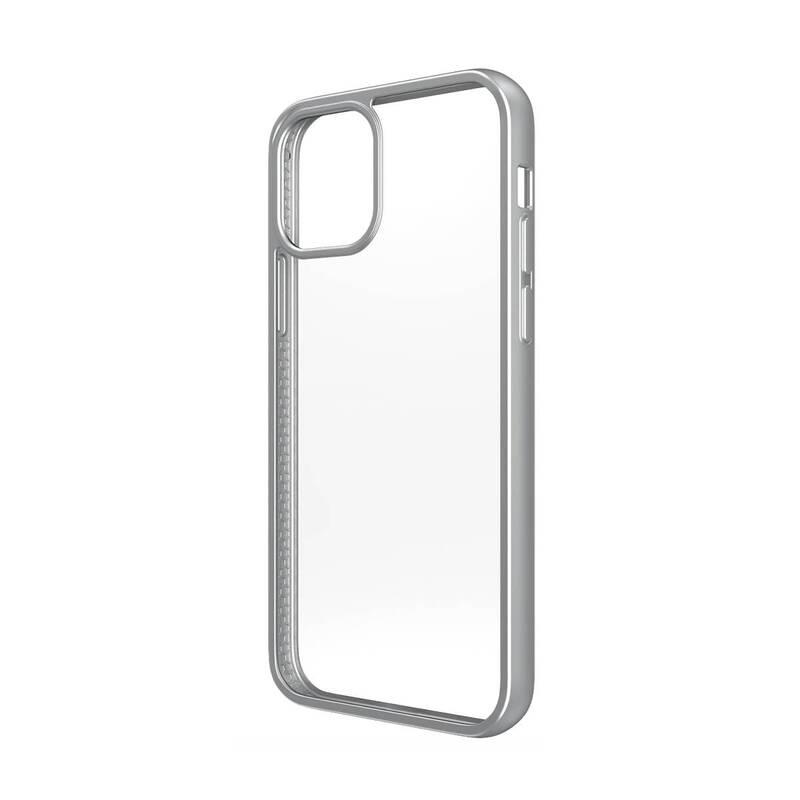 Kryt na mobil PanzerGlass ClearCase Antibacterial na Apple iPhone 12 Pro Max stříbrný