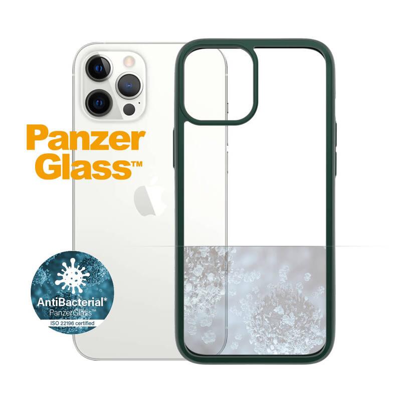 Kryt na mobil PanzerGlass ClearCase Antibacterial na Apple iPhone 12 Pro Max zelený