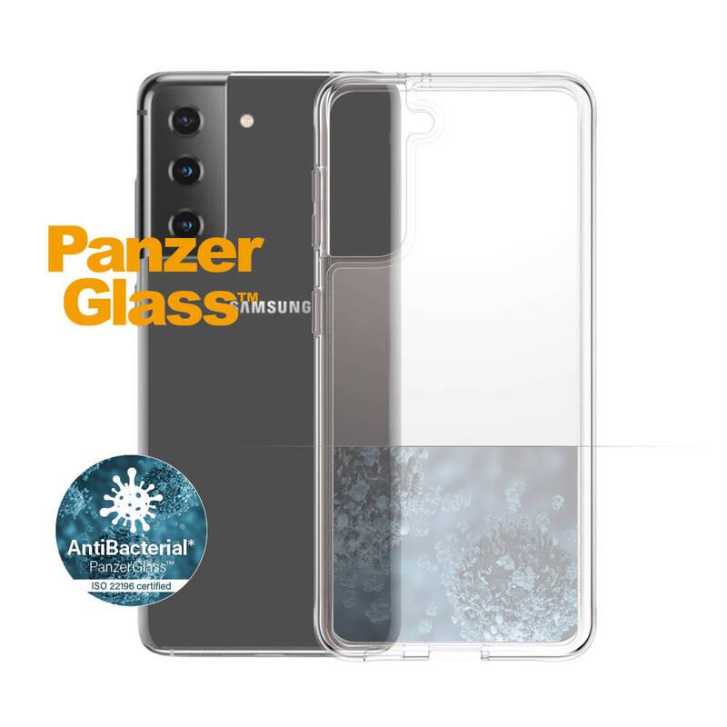 Kryt na mobil PanzerGlass ClearCase Antibacterial na Samsung Galaxy S21 průhledný