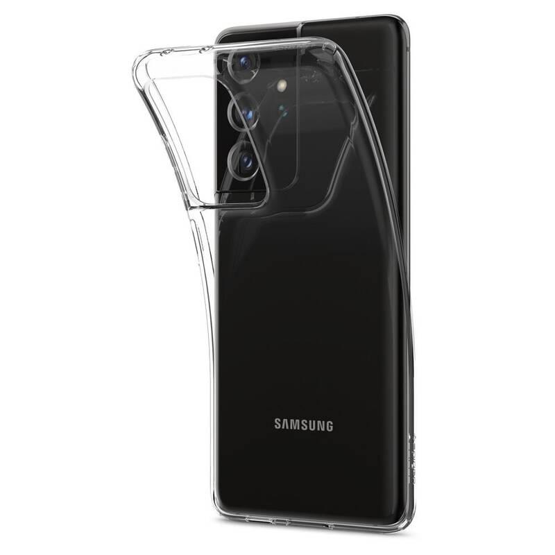 Kryt na mobil Spigen Liquid Crystal na Samsung Galaxy S21 Ultra 5G průhledný