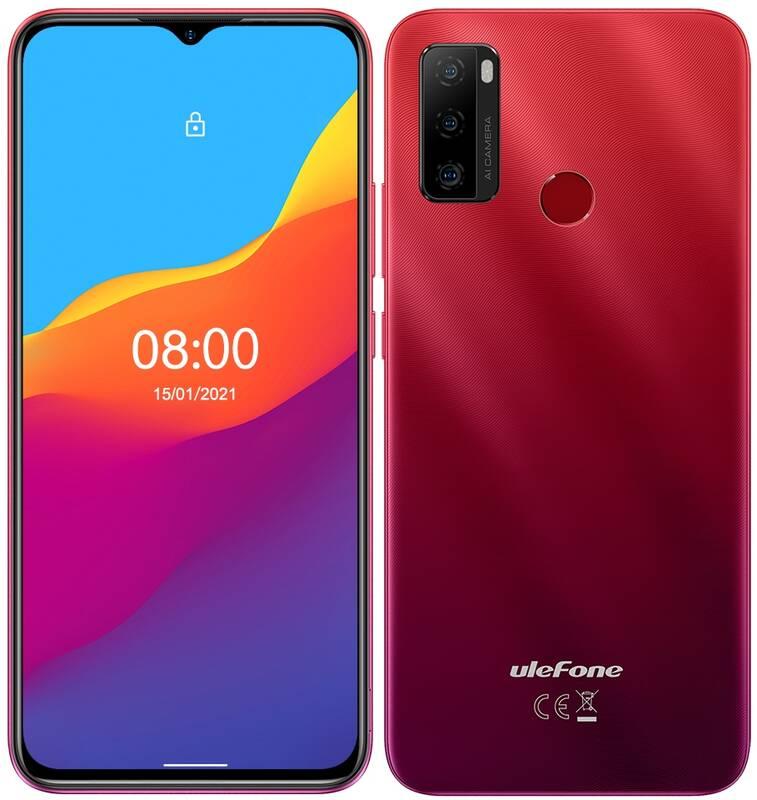 Mobilní telefon UleFone Note 10 Dual SIM červený