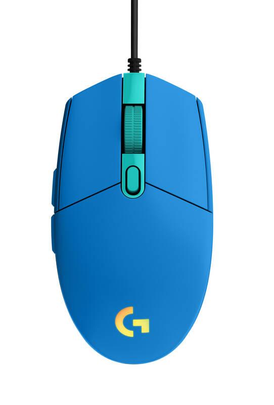 Myš Logitech Gaming G102 Lightsync modrá, Myš, Logitech, Gaming, G102, Lightsync, modrá