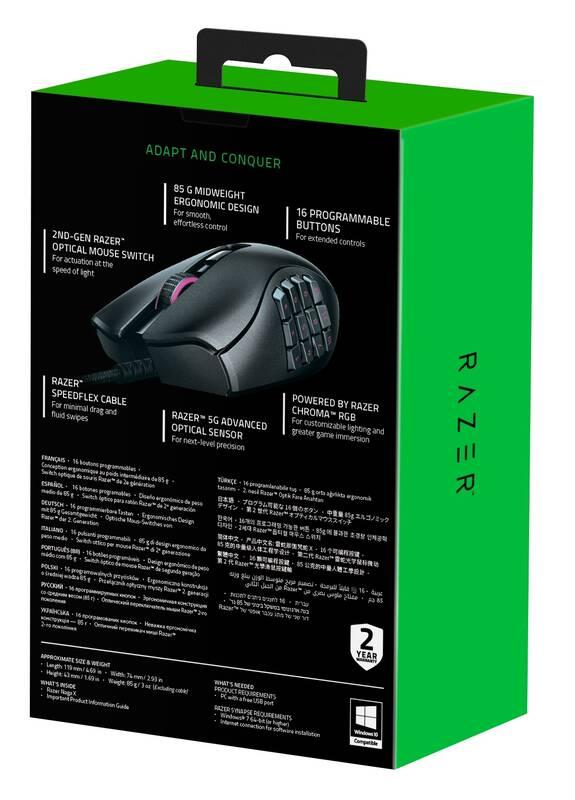 Myš Razer Naga X černá