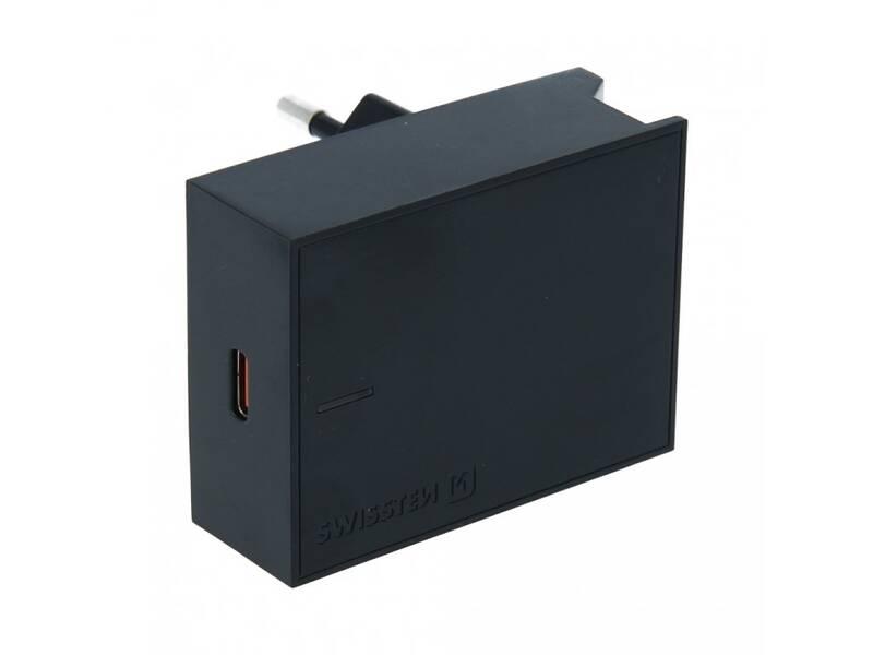 Nabíječka do sítě Swissten USB-C, 45W černá