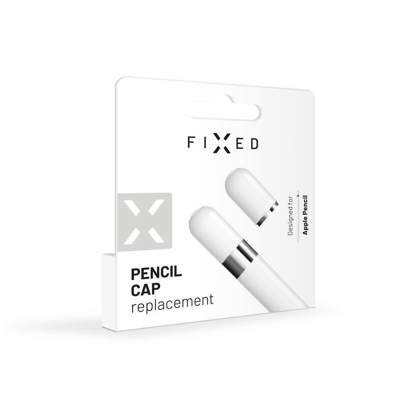 Náhradní čepička FIXED Cap náhradní čepička na Apple Pencil 1. gen bílá