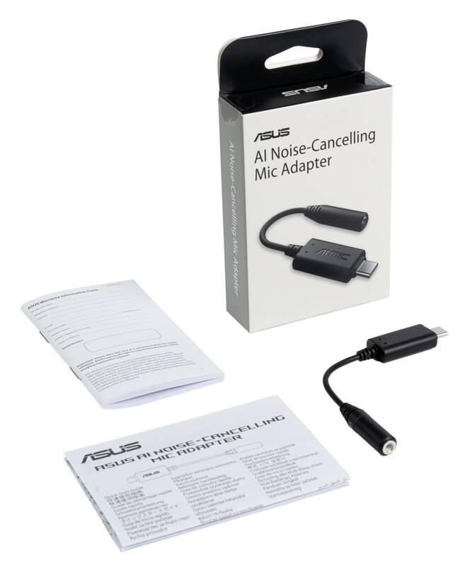 Redukce Asus AI Noise-Canceling Mic 3,5mm Jack USB-C černá