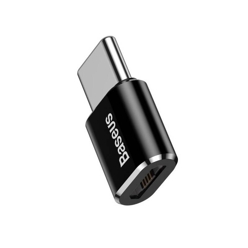 Redukce Baseus USB-C Micro USB černý