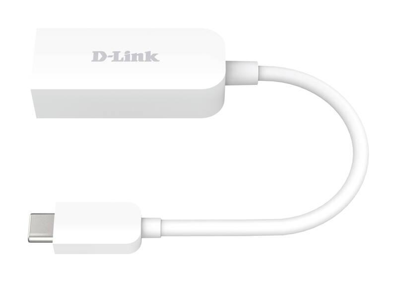 Redukce D-Link USB-C RJ 45 bílá, Redukce, D-Link, USB-C, RJ, 45, bílá