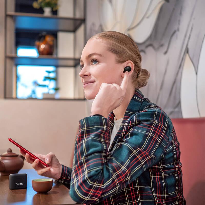 Sluchátka Niceboy HIVE Podsie 2021 černá