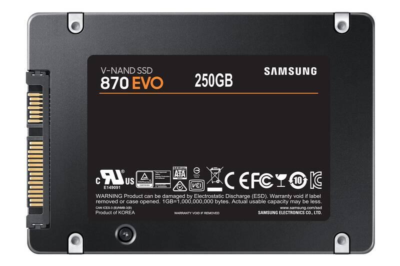 SSD Samsung 870 EVO 2.5” 250GB, SSD, Samsung, 870, EVO, 2.5”, 250GB
