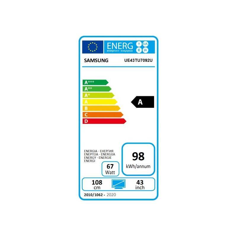 Televize Samsung UE43TU7092 černá