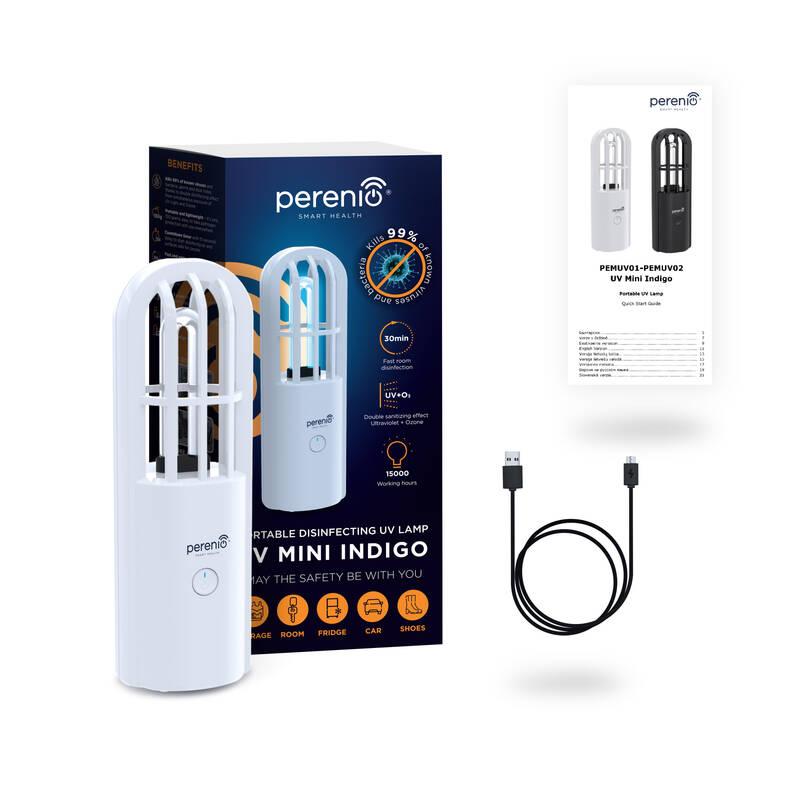 UV lampa Perenio Mini Indigo - bílá