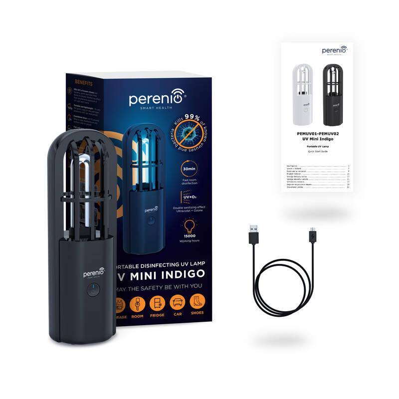 UV lampa Perenio Mini Indigo - černá