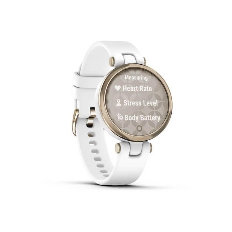 Chytré hodinky Garmin Lily Sport Cream Gold White Silicone Band