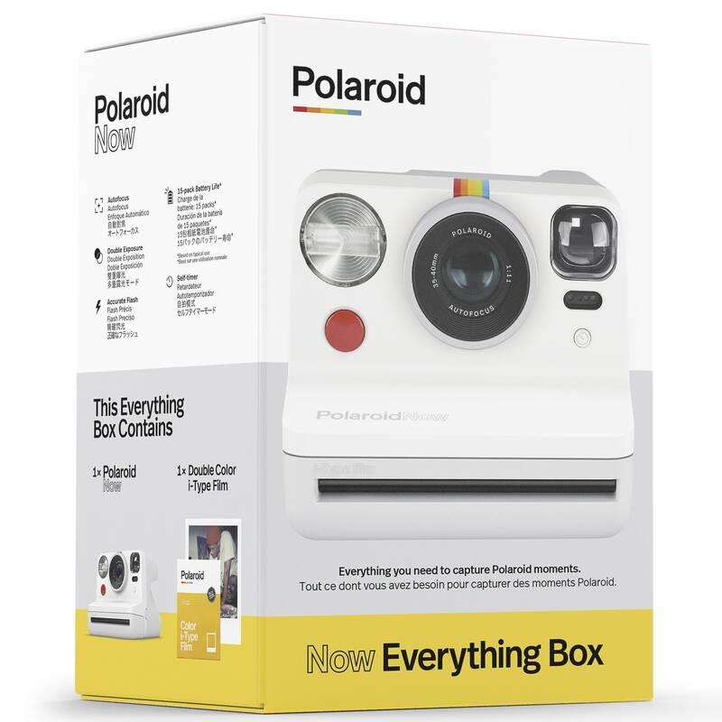 Digitální fotoaparát Polaroid Now a fotopapír bílý, Digitální, fotoaparát, Polaroid, Now, a, fotopapír, bílý